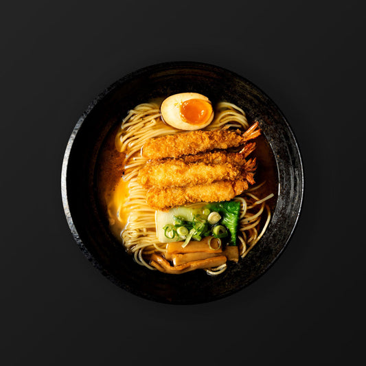 Shoyu Ramen - Scampis frits - Saveur d'ail noir